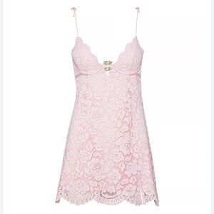 NWT For Love and Lemons Creamsicle Lace Slip Dress size large